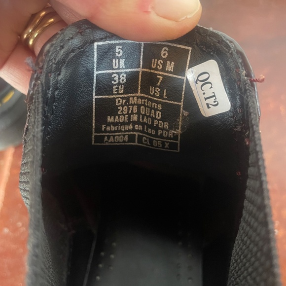 Dr Martens 2976 Burgundy Leather Quad Platform Chelsea Boots - Picture 5 of 7